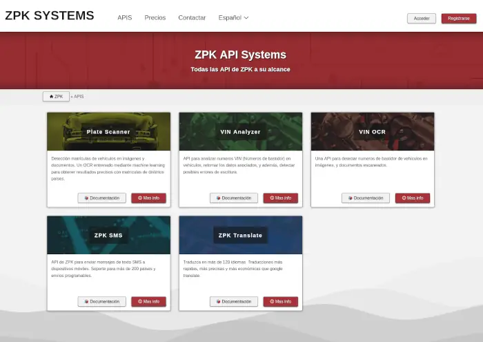 Sitios Web, ZPK Systems